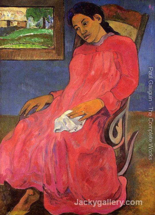 Faaturuma Aka Melancholy by Paul Gauguin paintings reproduction